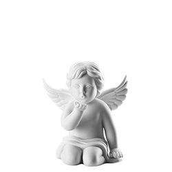 Rosenthal Anjo beijo à mão, branco-mate, 10,5 cm de altura, porcelana, 15 x 12 x 11 cm