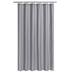 N&Y HOME Rideau de Douche en Tissu Extra Long – 183 x 213 cm – Qualité hôtelière – Lavable en Machine – Gris – 183 x 213 cm