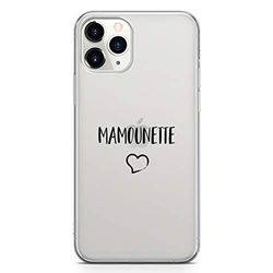 Zokko Beschermhoes voor iPhone 11 Pro Mamounette – zacht transparant inkt zwart