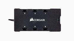 Corsair Controlador de ventiladores LED RGB, Cable Adaptador, Negro