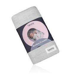 lionelo Bamboo Swaddle Muslin Baby Swaddle Newborn Blanket Made of 100% Natural Bamboo Cotton, Big size 120x120cm Pleasant to the touch, Soft fabric, Absorbs moisture and unpleasant odors
