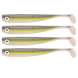 Zanderbait 16cm Gürkchen, Angelköder, Kunstköder, Zanderbait, Zanderbait, Softbait, Gummifisch, Gummiköder, Lieferumfang 4 Stück.