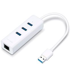 Watio Wave Conversor - conversor de usb 3.0 a ethernet gigabit con hub de 3 puertos usb 3.0, ideal para conexión rápida y eficiente.