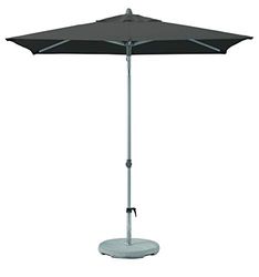 Suncomfort by Glatz Push up, steengrijs, 210 x 150 cm, rechthoekig parasol