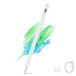 OBERSTER Stylus pen compatibel met iPad, bovenste tablet pen Fine Tip met palm rejectie, tilt tip magnetische stylus pen compatibel met iPad 6/7/8/9, Pro 11/12.9, Air 3/4, Mini 5/6