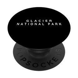 Souvenirs du parc national des glaciers / design minimaliste PopSockets PopGrip Interchangeable