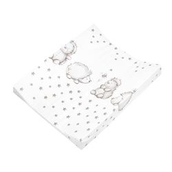 Julius Zöllner® Verschoningskussen voor baby's, 60 x 71 cm, zacht verschoningskussen, folie, waterdicht en afwasbaar, Made in Germany, Oeko-Tex Standard 100, egelfamilie