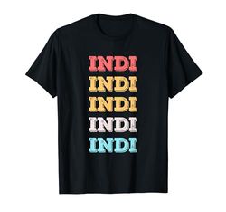 Simpatico regalo personalizzato Indi Nome personalizzato Maglietta