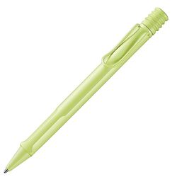 Lamy Safari - Bolígrafo moderno de plástico ASA resistente en color verde con mango ergonómico y clip de metal autoamortiguante, incluye mina grande M 16 M