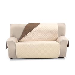 Martina Home Ambar Copridivano imbottito - 4 Plaza XL - Beige/Marrone