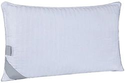 Homemania Kussen Bed, wit/grijs van katoen, satijn, siliconen, 50 x 70 cm, 50 x 70 cm
