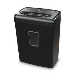 Hama dokumentförstörare professionell hemmakontor (partikelskärning, dokumentförstörare, elektrisk, 8 ark papper, plastdokumentförstörare, 20 liter papperskorg, säkerhetsnivå 5 GDPR)