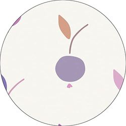 Bonateks, Ronde digitaal bedrukte muismat, antislip onderkant, voor kantoor en thuis, diameter: 22 cm