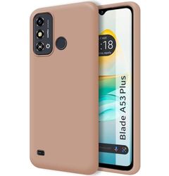 Tumundosmartphone Custodia in silicone liquido ultra morbido per Zte Blade A53 Plus colore rosa