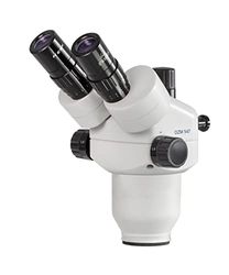 Stereommicroscoopkop [Kern OZM 547] voor microscoopserie OZM-5, Tubus: trinoculair, oculair: HSWF 10x Ø23 mm, Lens: 0,7x - 4,5x