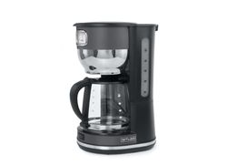 Muse Macchina da caffè MS-220 DG | con brocca in vetro, display analogico per mantenere il caldo, capacità 10 tazze, acciaio inossidabile, grigio