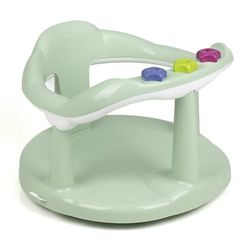 THERMOBABY - Anneau De Bain Bébé Aquababy - Siège De Bain Confortable, Ludique & Stable - Installation Facile - De 7 à 16 Mois - Fabriqué En France - Vert céladon