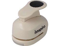 INNSPIRO Perforatrice de figures Eva Foam Punch cercle festonné 25mm, perforatrice pour scrapbooking, DIY, manualités, création de cartes.