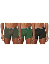 G-STAR RAW Klassieke boxershorts voor heren, set van 3, meerkleurig (Gs Grey/Asvouwen/Bright Jungle D05095-2058-8529), L