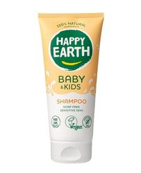 Happy Earth Baby&Kids Shampoo - Voor kinderen - 100% Natuurlijke Ingrediënten & Vegan - Zeepvrij - 200 ML