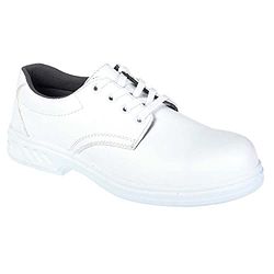 Portwest Sapato Steelite Laced S2, tamanho: 43, cor: Branco, FW80WHR43