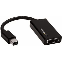 StarTech.com Mini DisplayPort till HDMI-adapter - mDP 1.4 till HDMI 2.0 aktiv videokonverterare - 4K60Hz - Mini DP eller Thunderbolt 1/2 Mac/PC till HDMI-skärm/TV - mDP till HDMI-kabel (MDP2HD4K60S)