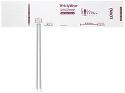 Welch Allyn SOFT-12L-2MQ FlexiPort Soft Disposable Blood Pressure Cuffs with Two-Tube Locking Type Connector, Large Adult Long [size 12L] (Pack of 20)