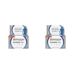Multicentrum Hombre 50+ Complemento Alimenticio Multivitaminas Para Hombres 50+, Alto Contenido en Vitamina D, Sin Glúten, 30 Comprimidos (Paquete de 2)