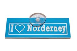 I Love Norderney Car Sign