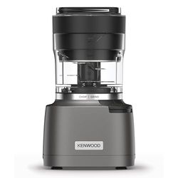 Kenwood Duo Prep CHP80.000SI, Food Chopper and Grinder 2-in-1 with Serrated Quadblades, High Speed Compact Grinder, Non Slip Base, Dishwasher Safe, 800W, Silver