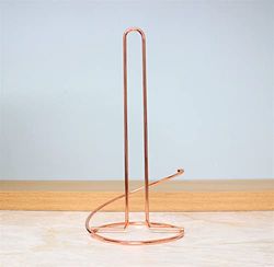 apollo THE HOUSEWARES BRAND Copper Towel Holder Deluxe, Sleek and Modern Towel Rack, Size: 14x30 cm, Copper