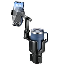 This Hill Expansor de portavasos para Coche, Base Ajustable con Soporte para teléfono, Compatible con iPhone y Todos los teléfonos Inteligentes
