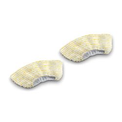 Jeu de Bonnettes pour Buse à Main, 2 Serpillères Microfibres pour Buse à Main des Nettoyeurs Vapeur Kärcher, Solution Fiable Contre la Saleté, Absorption de la Saleté, Accessoire d'Origine