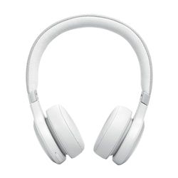 JBL Live 670NC Draadloze On-Ear-Koptelefoon met Noise Cancelling-technologie en een batterijlevensduur tot 65 uur, in wit
