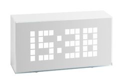 TFA 60.2012 - Relógio despertador digital LED, de design, branco