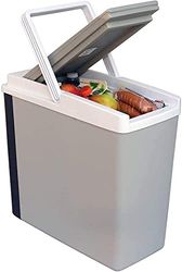 Koolatron Cool Box 17L Electric Iceless Cooler Car Mini Fridge Refrigerator Hot and Cold Function Summer Cool Insulated Cooler Box Cool Bags for Camping Picnics Travels Keep Food Drinks Chill Grey