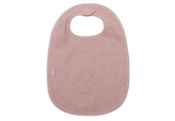 Jollein Bavoir pour bébé en tissu éponge, rose sauvage, 100% coton, avec fermeture velcro, bavoir pour bébé