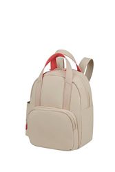 American Tourister Puffypop - Mini mochila (35 cm, 8,5 L, compartimento para AirPods y tablet, 2 soportes para botellas), color beige