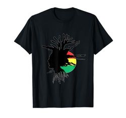 Rasta Dreads Bandiera Etiope Radici Reggae Rastafariano Giamaica Maglietta