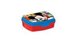 ALMACENESADAN 2208; Sandwichera rectangulaire multicolore Mickey Mouse 90; Produit en plastique; Non BPA