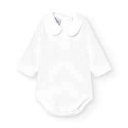 babidu Unisex Baby Body Cuello Algodon, wit, 3 Jaar