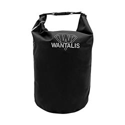 Wantalis Sac Etanche PVC 500D | Totalement Imperméable | Thermo-soudé | Ultra résistant | avec Sangles de Transport | 5L / 10L / 15L | 6 Couleurs