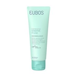 Creme para mãos reparação e proteção dos EUBOS cuidado sensível: creme para mãos secas e ásperas | Protege a pele contra as tensões diárias, vegana | 75 ml