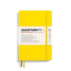 LEUCHTTURM1917 Libretas de notas Paperback (B6+), Tapas blandas, 123 págninas numeradas, Lineas, Limón