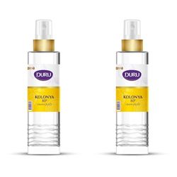 Duru Lemon Cologne Spray Pump Bottle - Refreshing Citrus Scent, Long-Lasting Fragrance, Ideal for Daily Use and Travel, 150 ml (Pack of 2)