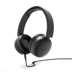 Energy Sistem Soundspire - Headphones (100% Recycled Plastic, Removable Cable, Microphone, Voice Assistant) - Black