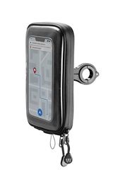 Newrban Waterdichte houder voor smartphone, voor fiets en scooter, stuur met een diameter van 12 tot 32 mm, 360 graden draaibaar, voor smartphones tot 6,7 inch, zwart