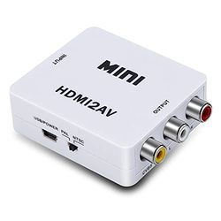 TEMPO DI SALDI Convertitore Adattatore Da HDMI A AV CVBS RCA Audio Video PAL+NTSC Con Cavo Usb