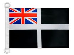 Nautisch paviljoen Cornwall teken 45x30cm - County of Cornwall bootvlag - Engeland 30 x 45 cm - AZ FLAG