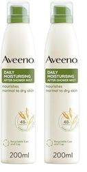 Aveeno Daily Moisturising After-Shower Mist, Formulated With Oats, Suitable For Sensitive Skin, Non-Greasy Fast Absorbing Spray, Locks In Moisture 48h, 200ml (Pack of 2)